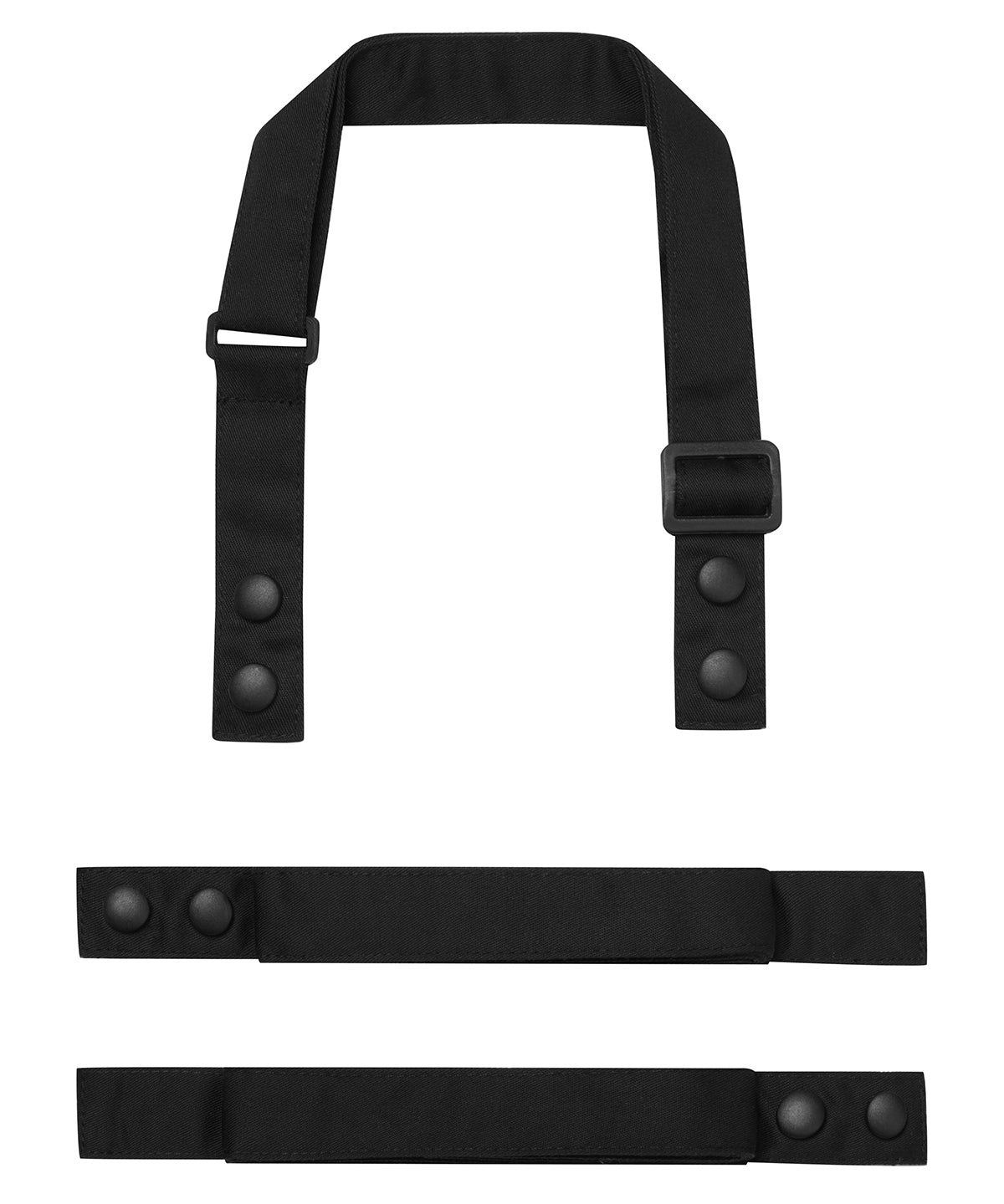 Premier PR191 ‘Swap & Pop’ Customisable Apron – Straps in Black