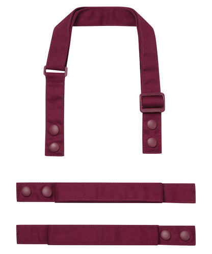 Premier PR191 ‘Swap & Pop’ Customisable Apron – Straps in Burgundy