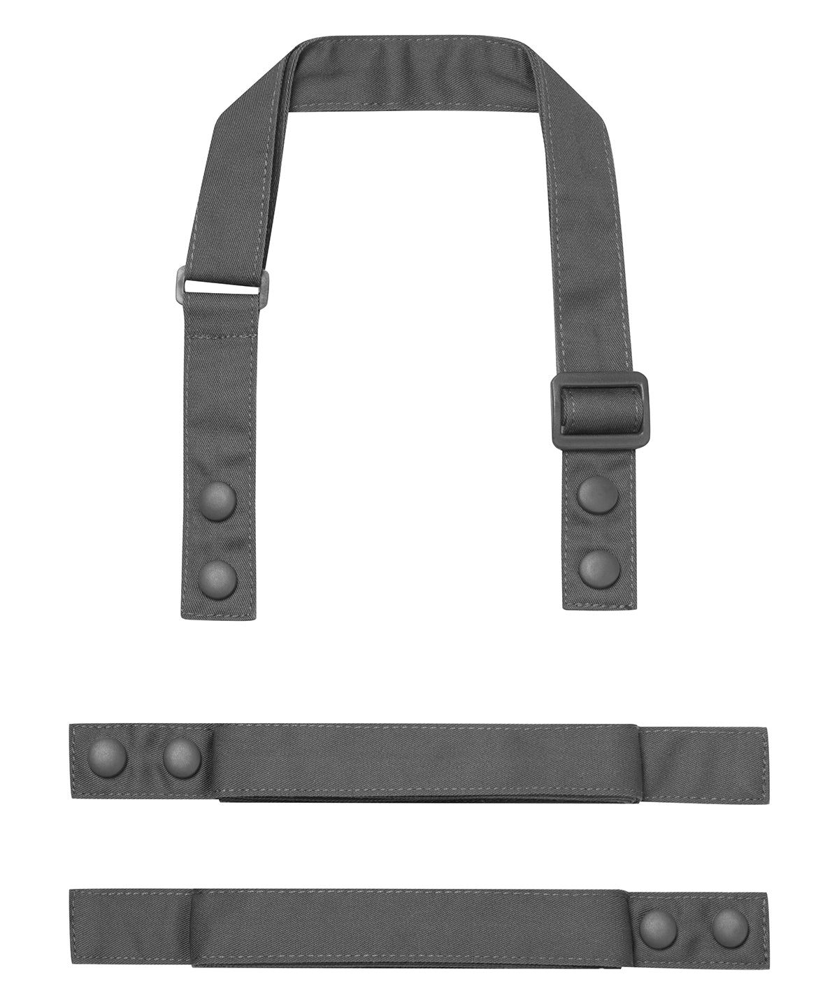 Premier PR191 ‘Swap & Pop’ Customisable Apron – Straps in Dark Grey