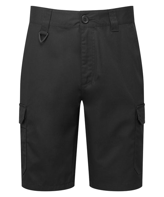 Premier PR564 Workwear cargo shorts in Black