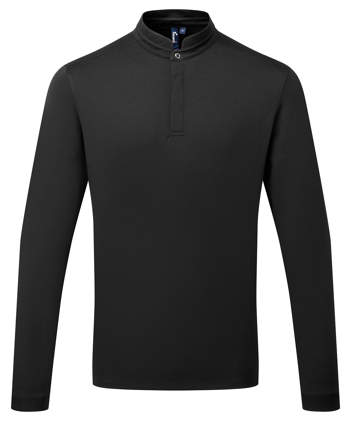 Premier PR647 Essential Coolchecker® long sleeve chef’s shirt in Black
