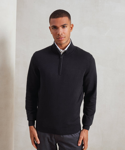 Premier PR695 ¼ zip knitted sweater