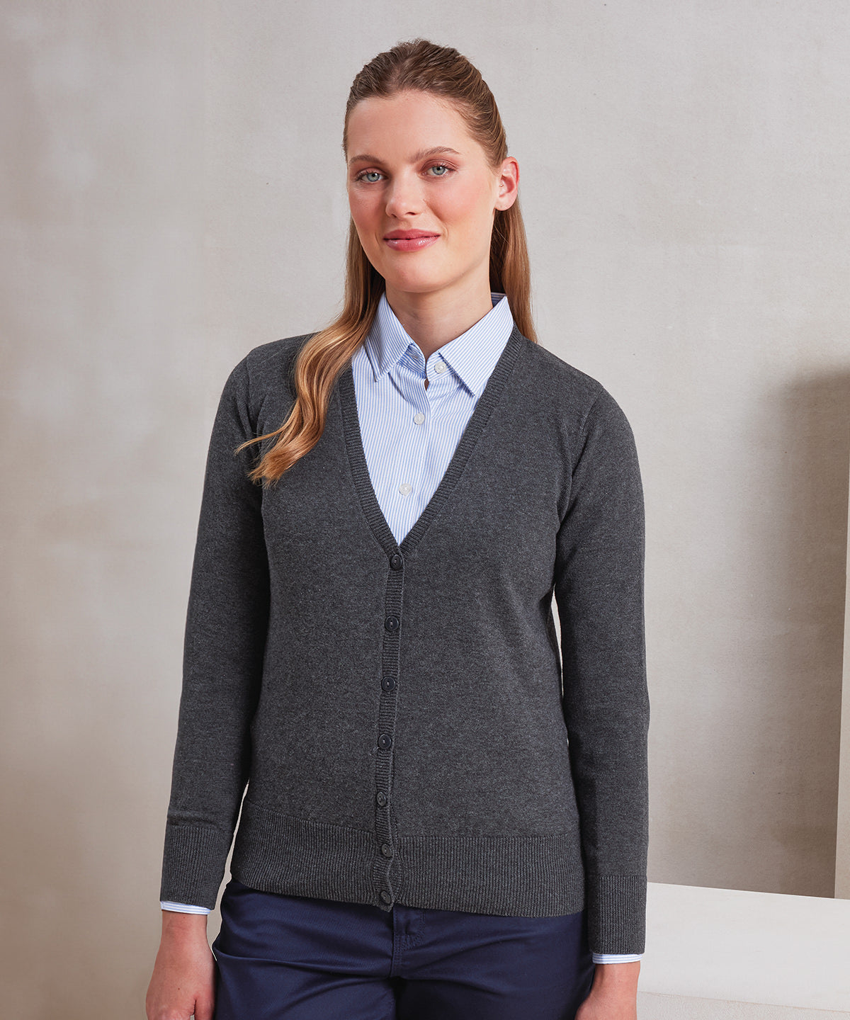 Premier PR697 Women's button-through knitted cardigan