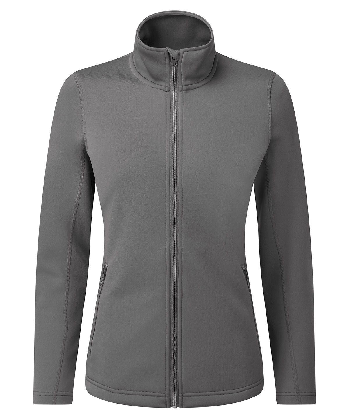 Premier PR809 Women’s Spun Dyed Recycled Zip-Through Sweat in Dark Grey