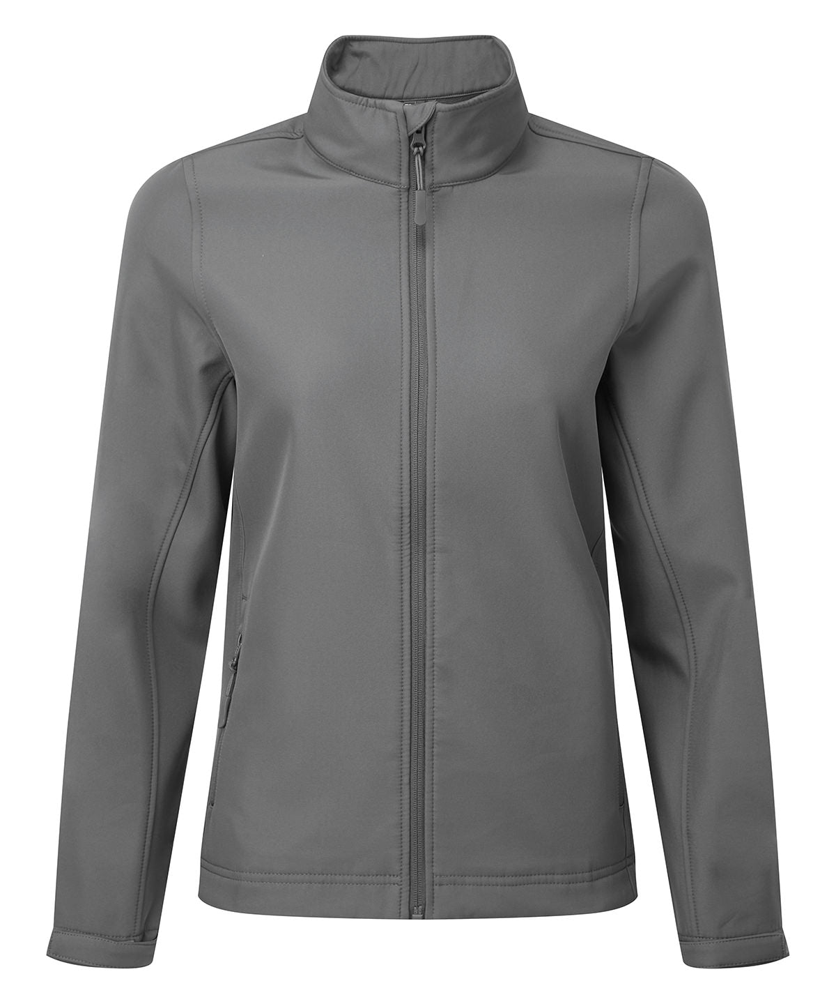 Premier PR812 Women’s Windchecker® printable and recycled softshell jacket in Dark Grey