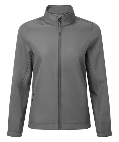 Premier PR812 Women’s Windchecker® printable and recycled softshell jacket in Dark Grey