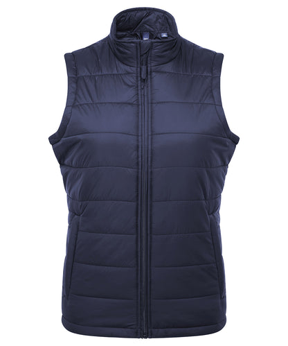 Premier PR815 Women’s ‘Recyclight’ padded gilet in Navy