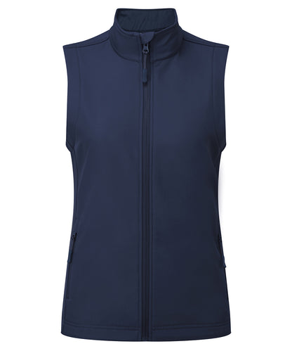 Premier PR816 Women’s Windchecker® printable and recycled gilet in Navy