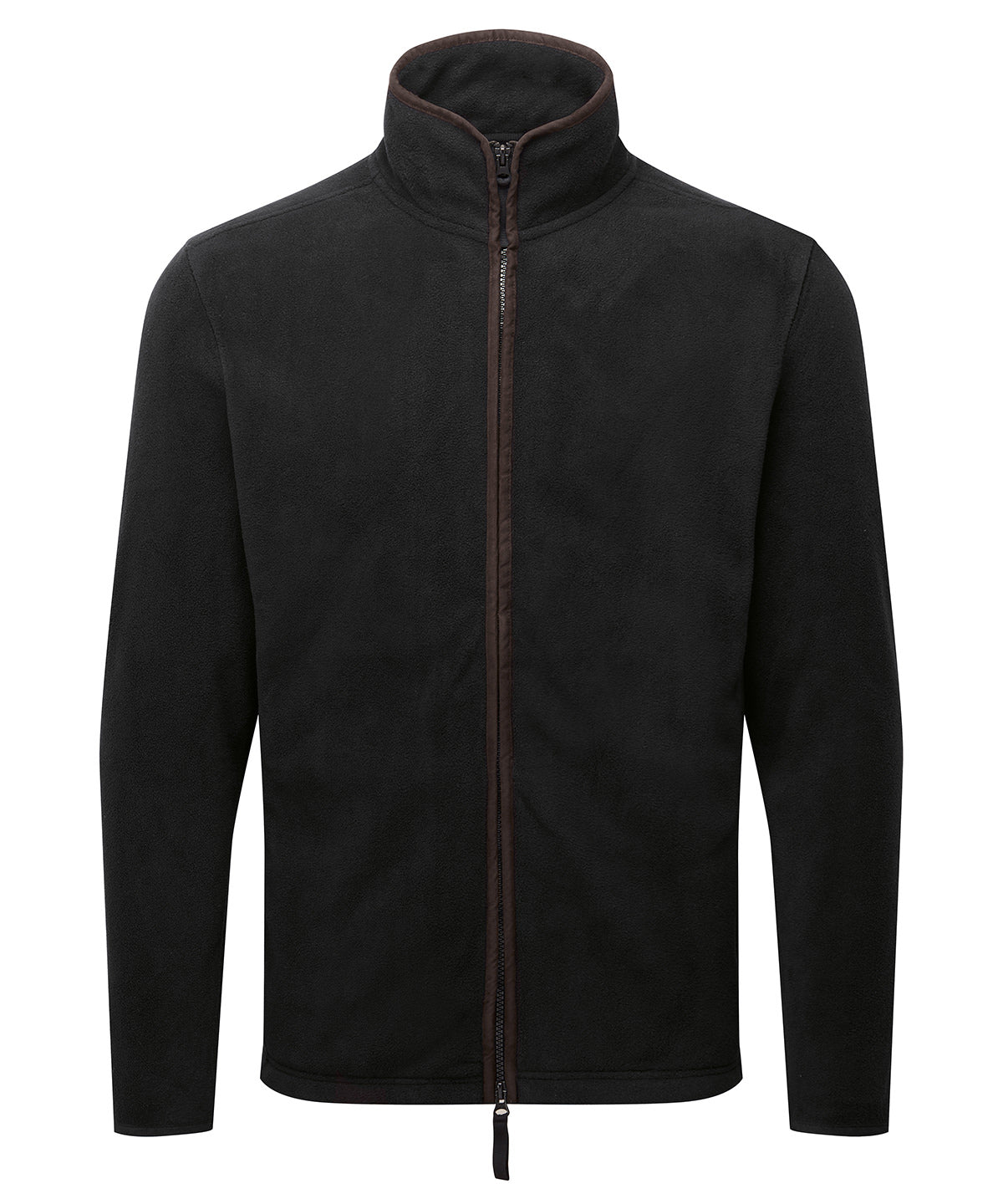 Premier PR823 Artisan fleece jacket in Black/Brown