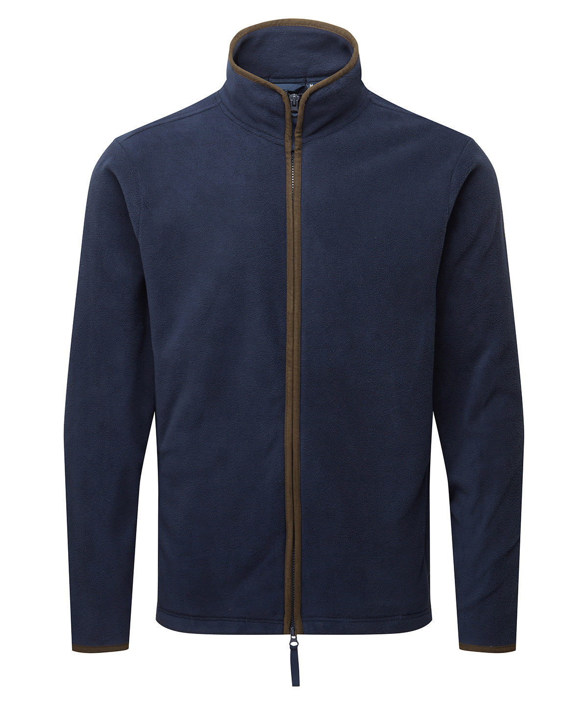 Premier PR823 Artisan fleece jacket in Navy/Brown