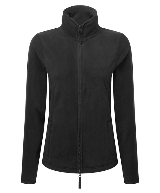 Premier PR824 Women’s artisan fleece jacket in Black/Black