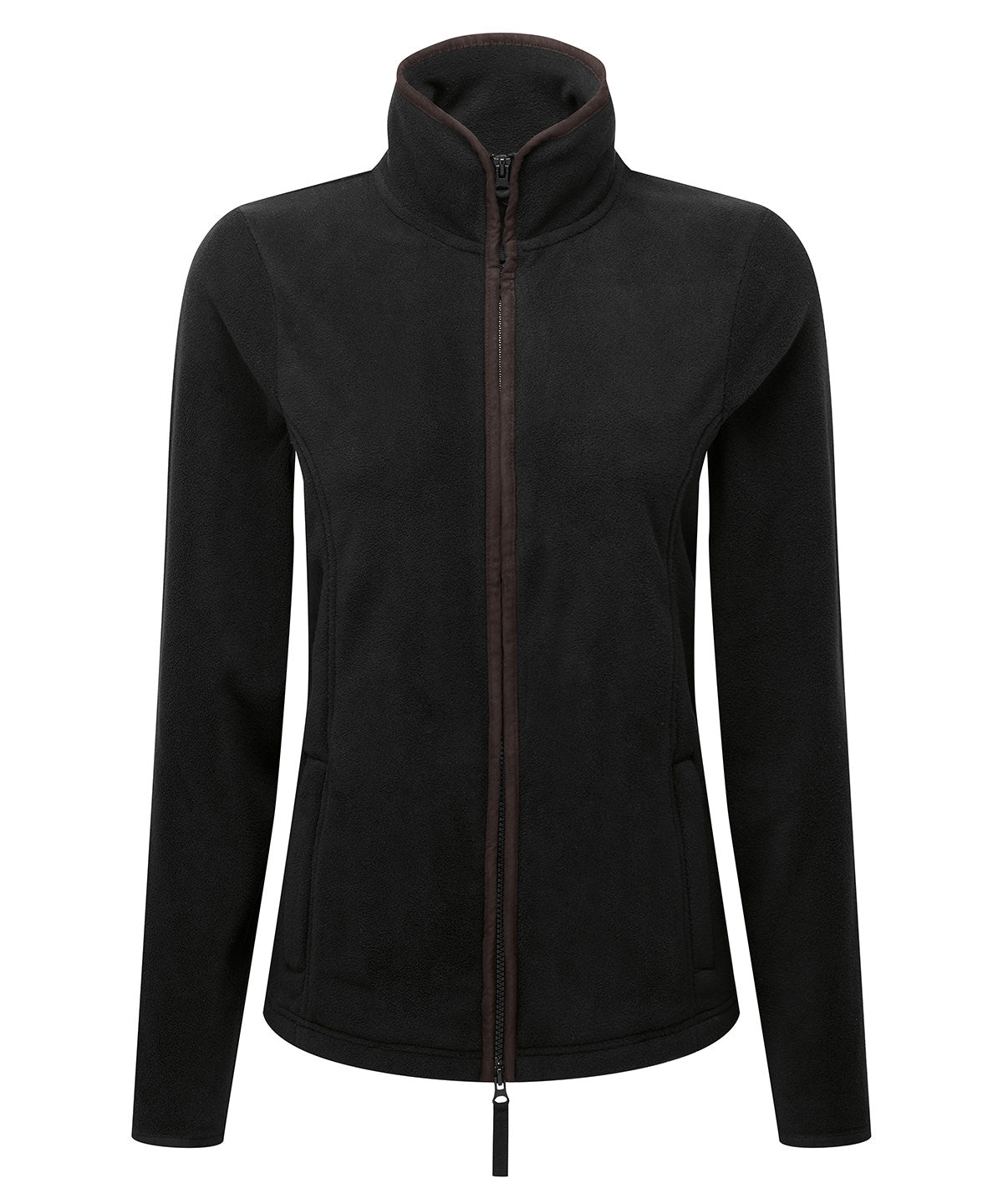 Premier PR824 Women’s artisan fleece jacket in Black/Brown