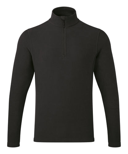 Premier PR831 Unisex ‘Recyclight’ 1/4 zip microfleece in Black