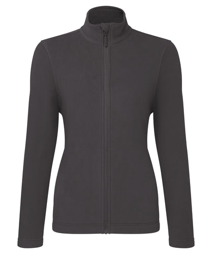 Premier PR832 Women’s ‘Recyclight’ full-zip microfleece in Dark Grey