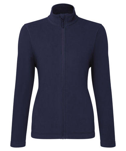 Premier PR832 Women’s ‘Recyclight’ full-zip microfleece in Navy