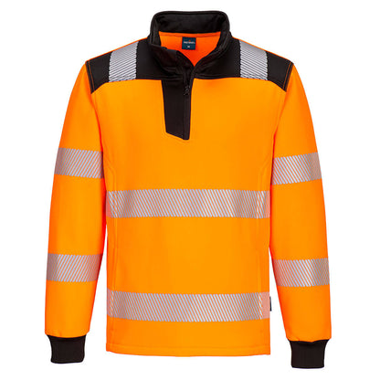 Portwest - PW326 - PW3 Hi-Vis 1/4 Zip Sweatshirt