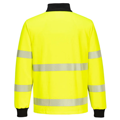 Portwest - PW326 - PW3 Hi-Vis 1/4 Zip Sweatshirt