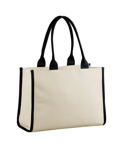 Quadra QD633 Puerto large tote in Natural/Black