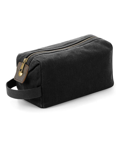 Quadra QD651 Heritage waxed canvas wash bag