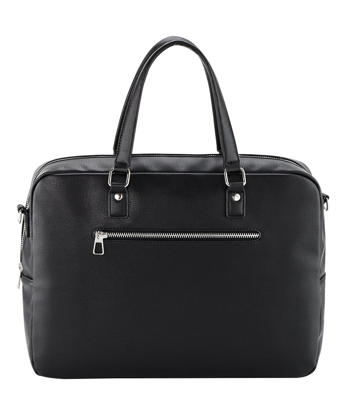 Quadra QD771 Tailored luxe PU briefcase in Black