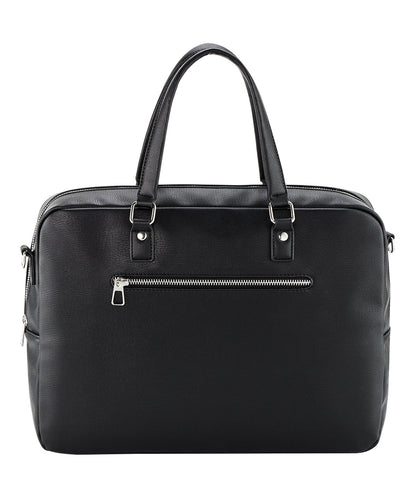Quadra QD771 Tailored luxe PU briefcase in Black