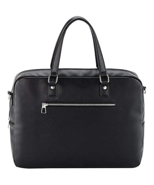 Quadra QD771 Tailored luxe PU briefcase in Black