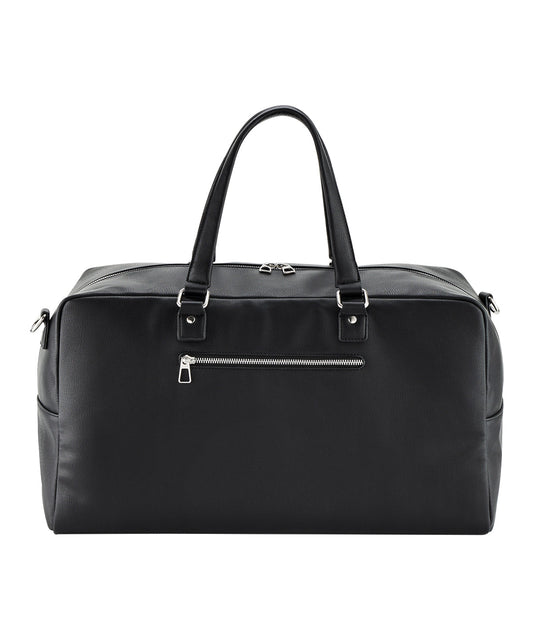 Quadra QD778 Tailored luxe PU weekender in Black