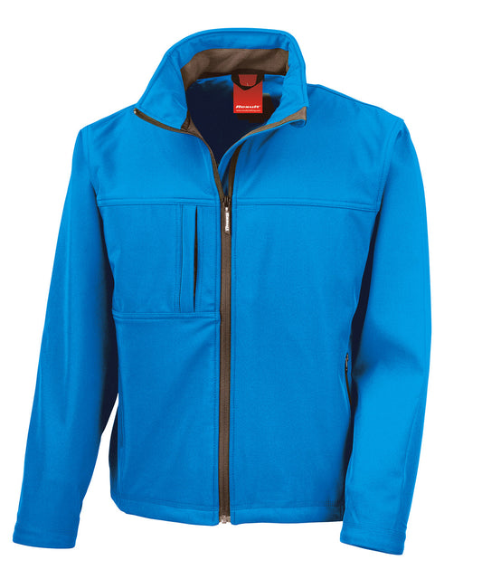 Result R121A Classic softshell jacket in Azure