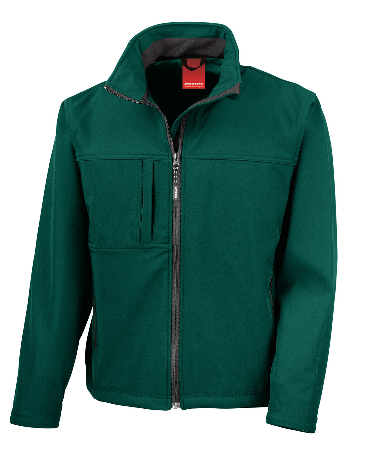 Result R121A Classic softshell jacket in Bottle Green*†