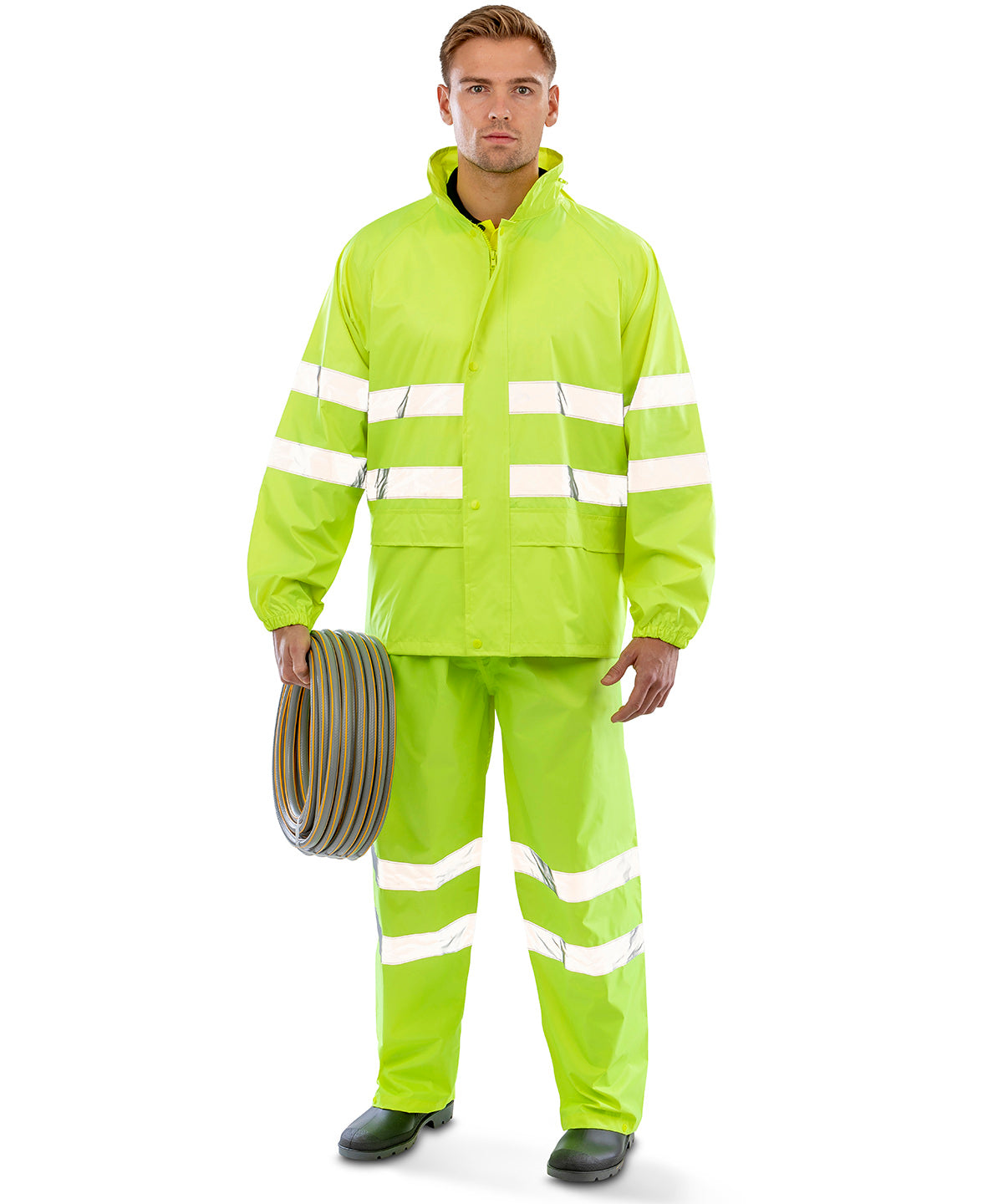 Result Safeguard R216X High-viz waterproof suit