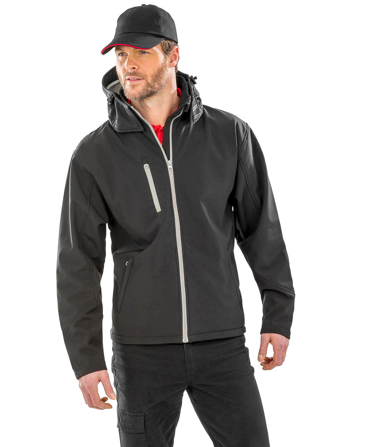 Result Core R230M Core TX performance hooded softshell jacket