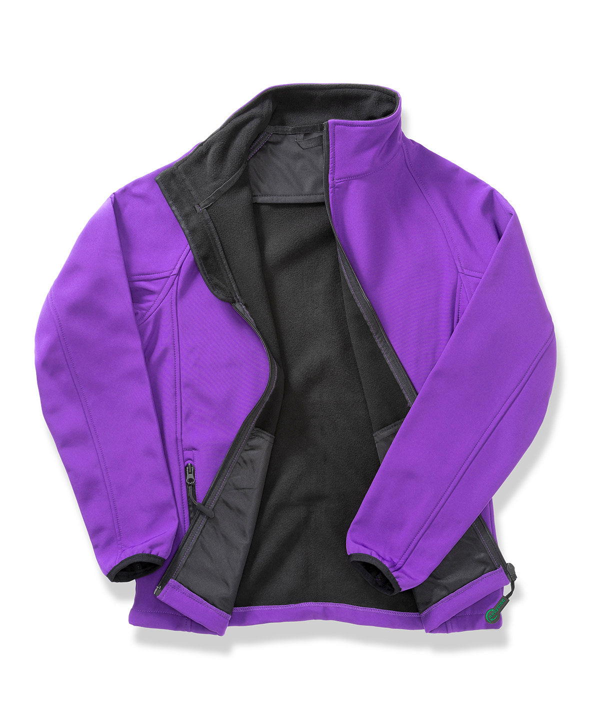 Result Core R231F Women's Core printable softshell jacket in Purple/Black
