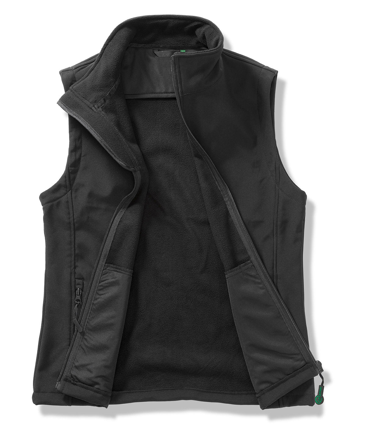 Result Core R232M Printable softshell bodywarmer in Black/Black