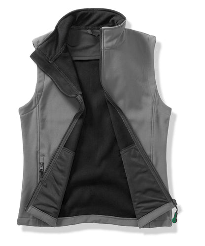 Result Core R232M Printable softshell bodywarmer in Charcoal/Black