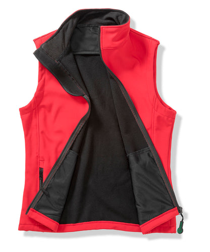 Result Core R232M Printable softshell bodywarmer in Red/Black