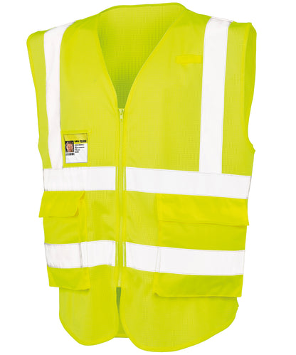 Result Safeguard R479X Executive cool mesh safety vest in Fluorescent Yellow