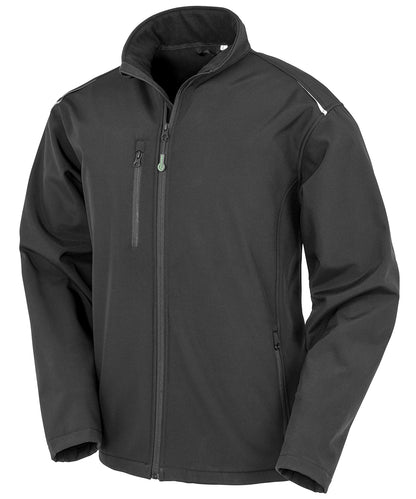 Result Recycled R900X Recycled 3-layer printable softshell jacket in Black