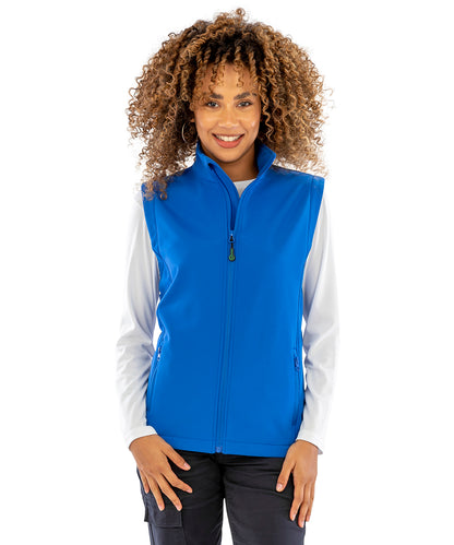 Result Recycled R902F Women's recycled 2-layer printable softshell bodywarmer