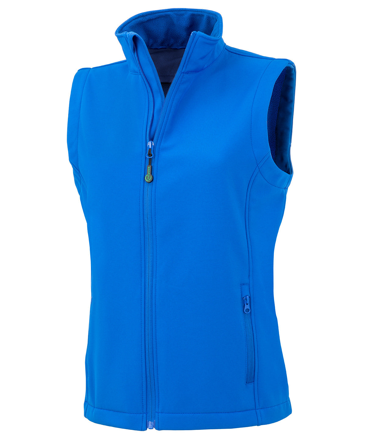 Result Recycled R902F Women's recycled 2-layer printable softshell bodywarmer in Royal