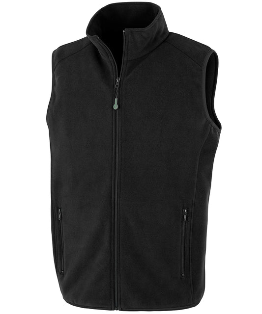 Result Recycled R904X Recycled fleece Polarthermic bodywarmer in Black