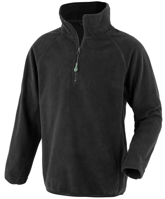 Result Recycled R905J Junior recycled microfleece top in Black