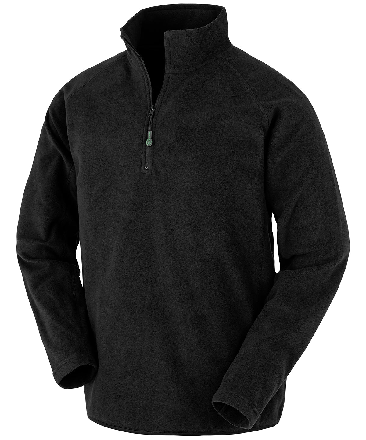 Result Recycled R905X Recycled microfleece top in Black