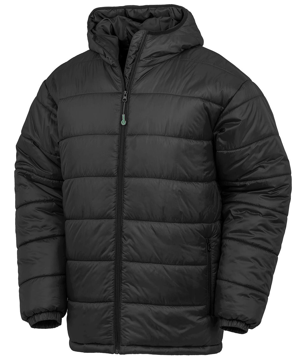Result Recycled R910X Recycled hooded padded parka in Black
