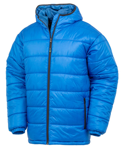Result Recycled R910X Recycled hooded padded parka in Royal