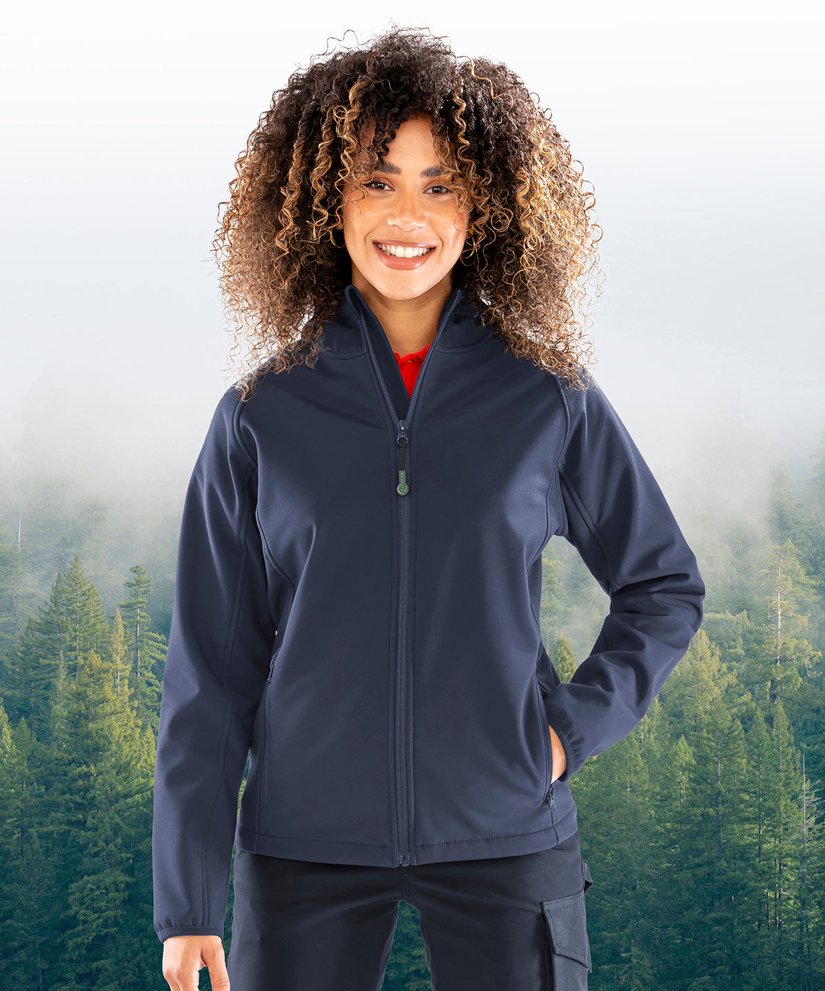 Result Recycled R911F Women’s recycled 3-layer printable hooded softshell