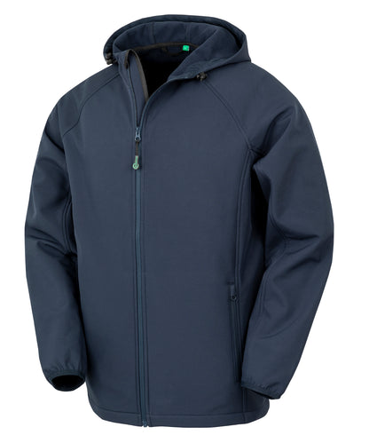 Result Recycled R911M Recycled 3-layer printable hooded softshell in Navy