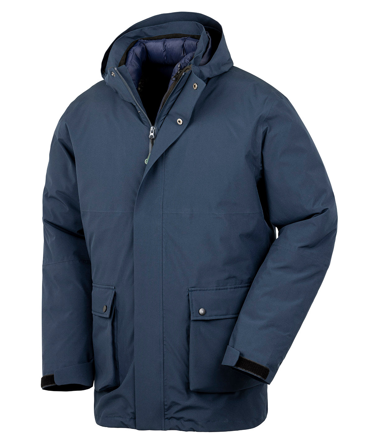 Result Recycled R920X Recycled 3-in-1 padded ripstop jacket in Navy