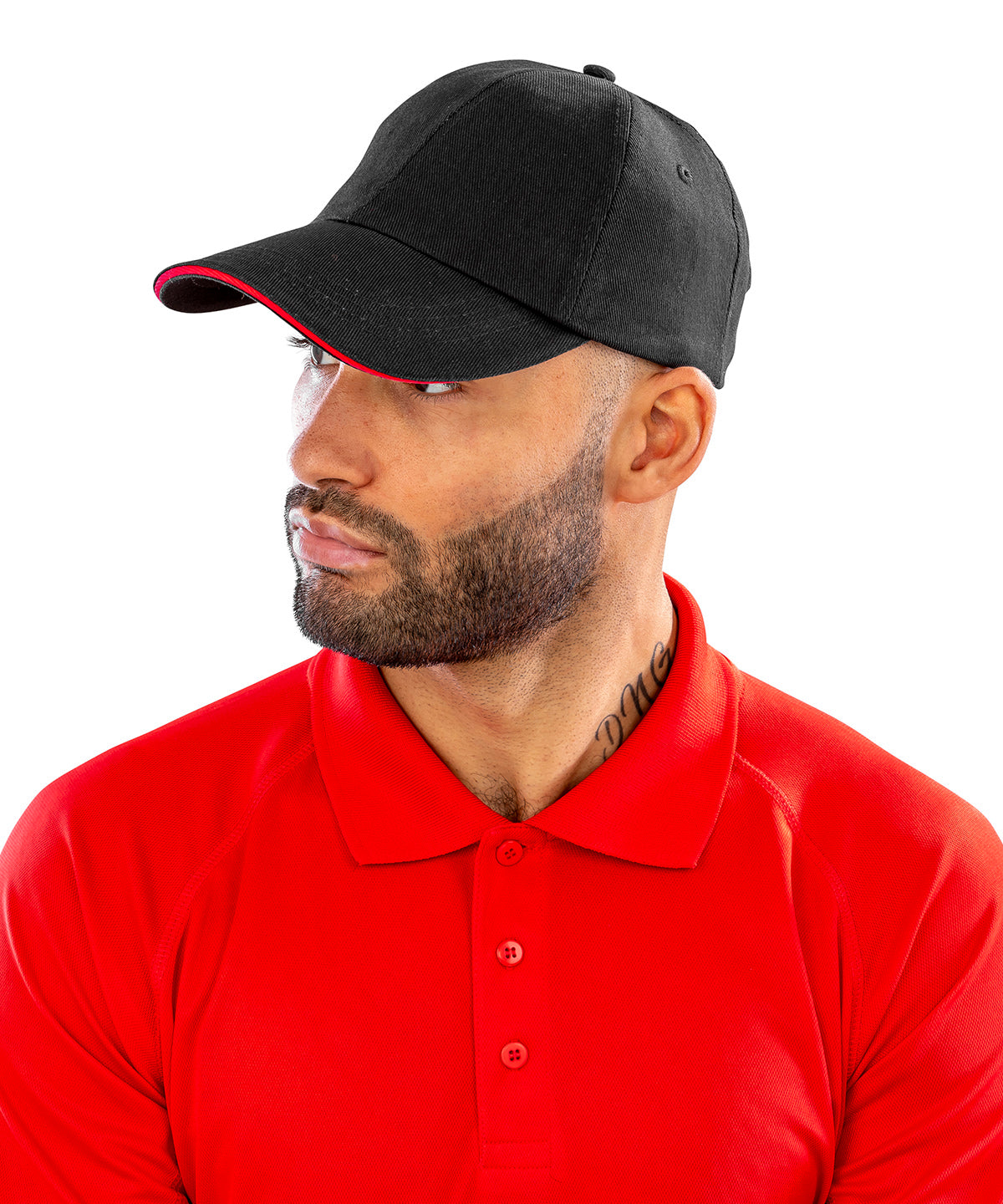 Result Headwear RC50X Brushed coton printers/embroiderers cap with sandwich peak