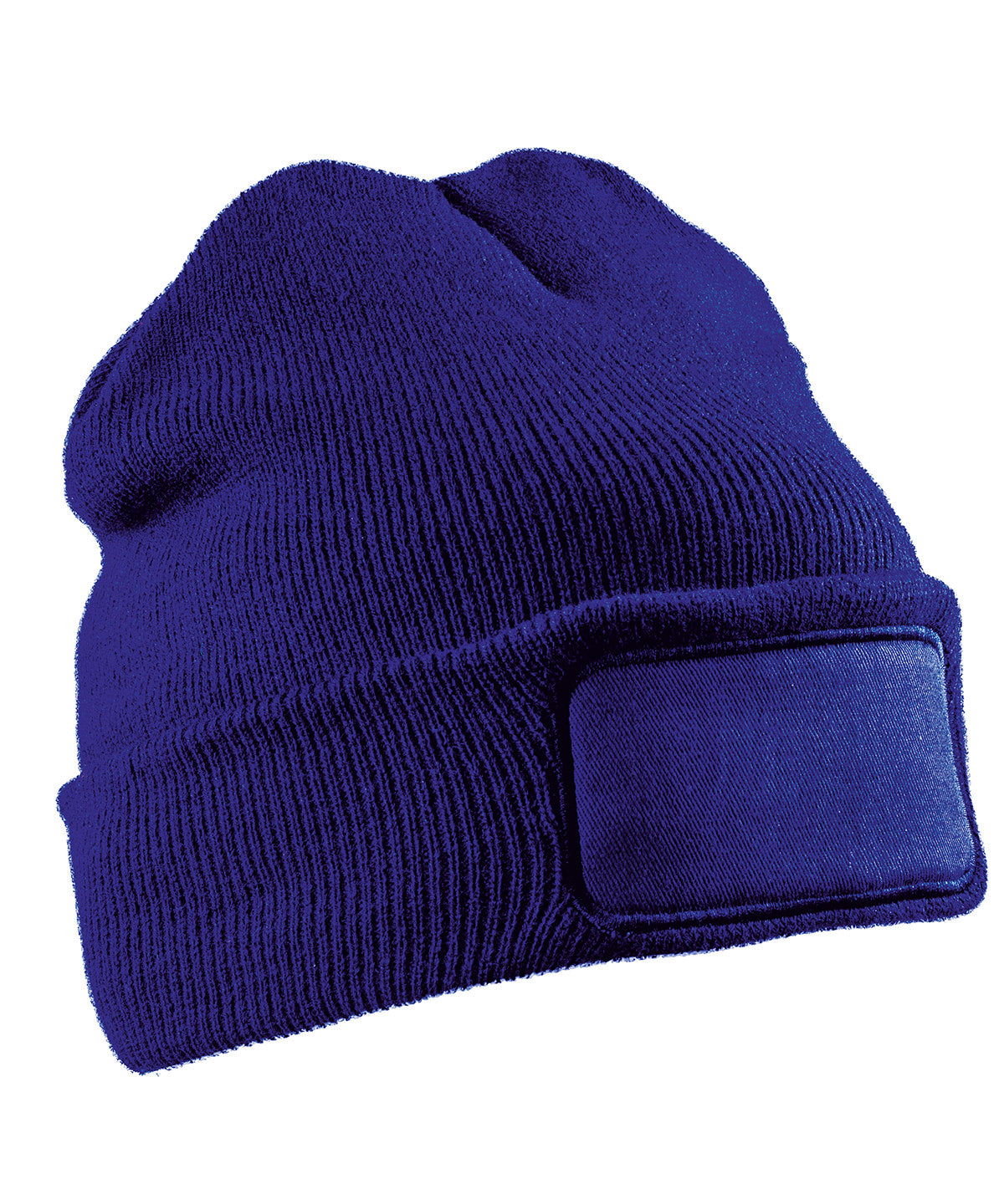 Result Recycled RC927 Recycled double knit printers beanie in Royal