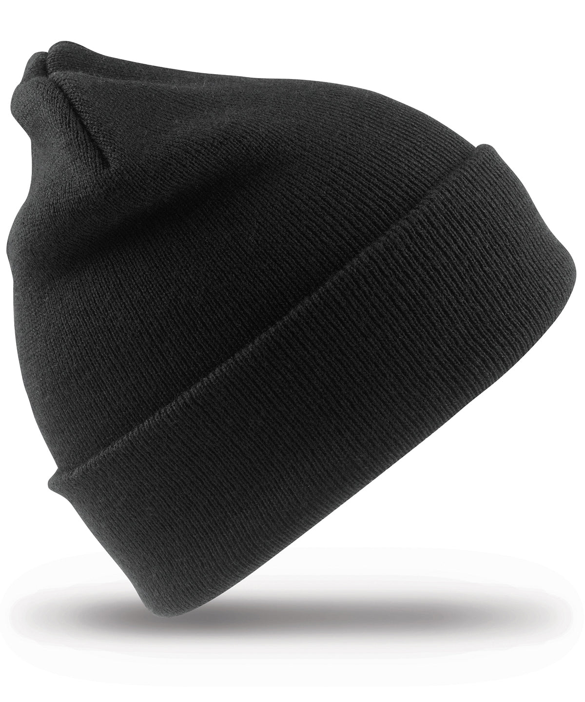 Result Recycled RC929 Recycled woolly ski hat in Black